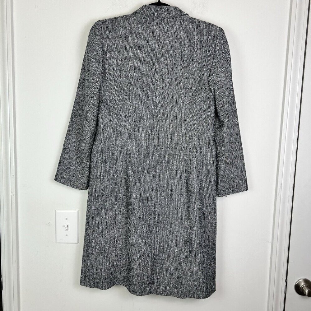 Talbots Women's Gray Herringbone Single Breasted … - image 8